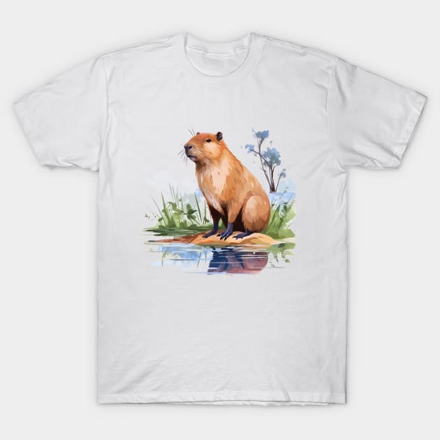 I Love Capybaras T-Shirt by zooleisurelife